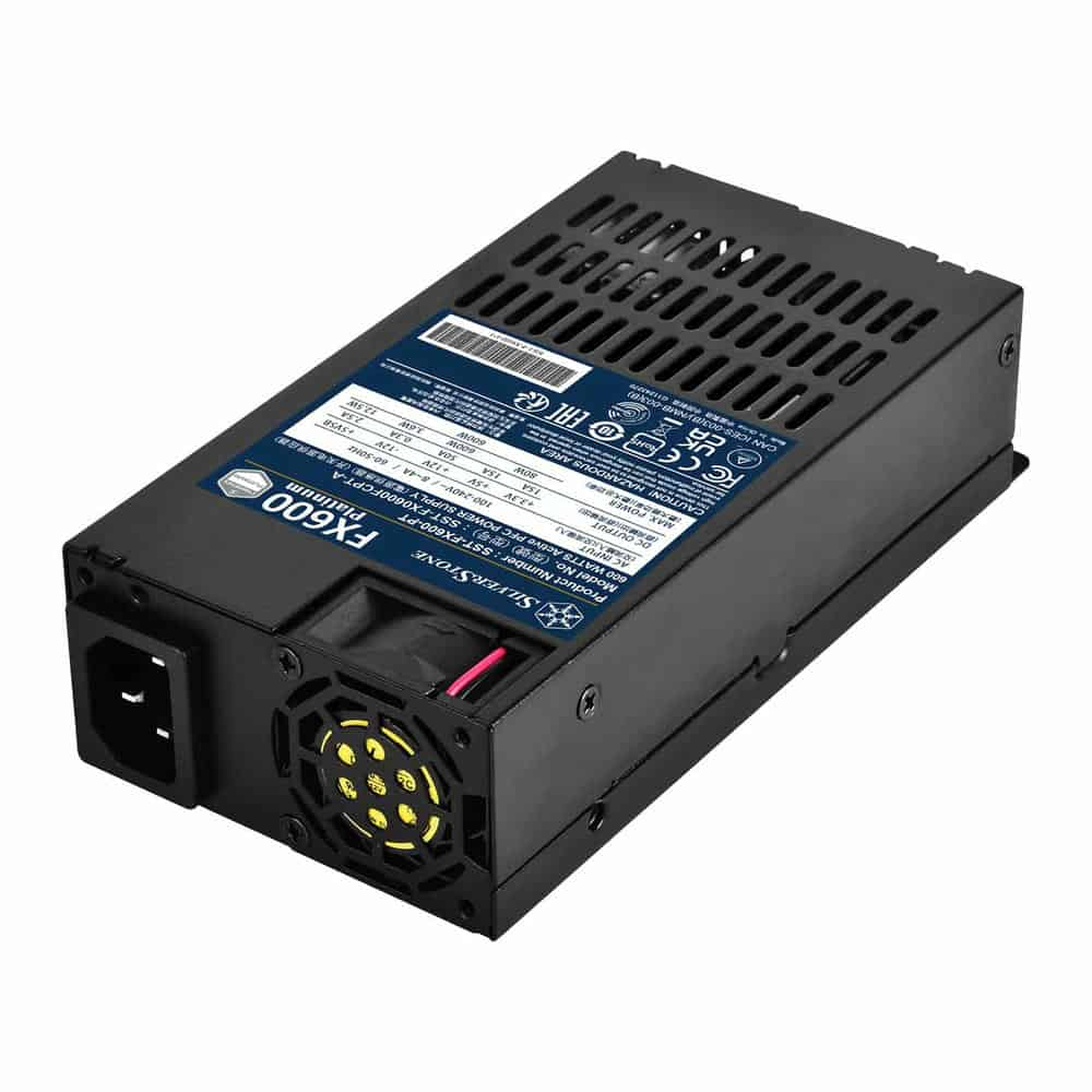 (image for) SilverStone 600 Watt Fully Wired 80+ Platinum Flex-ATX PSU/Power Supply